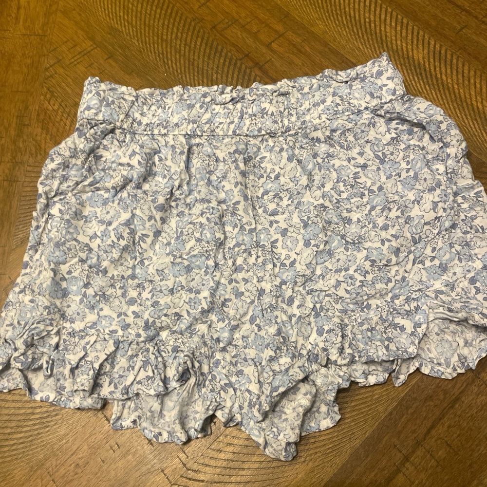 Floral Blue Women's Shorts